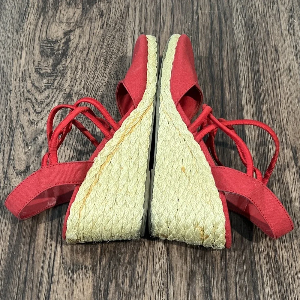 Lauren Ralph Lauren Women's Caralee Espadrille Wedge Sandal Size 10B